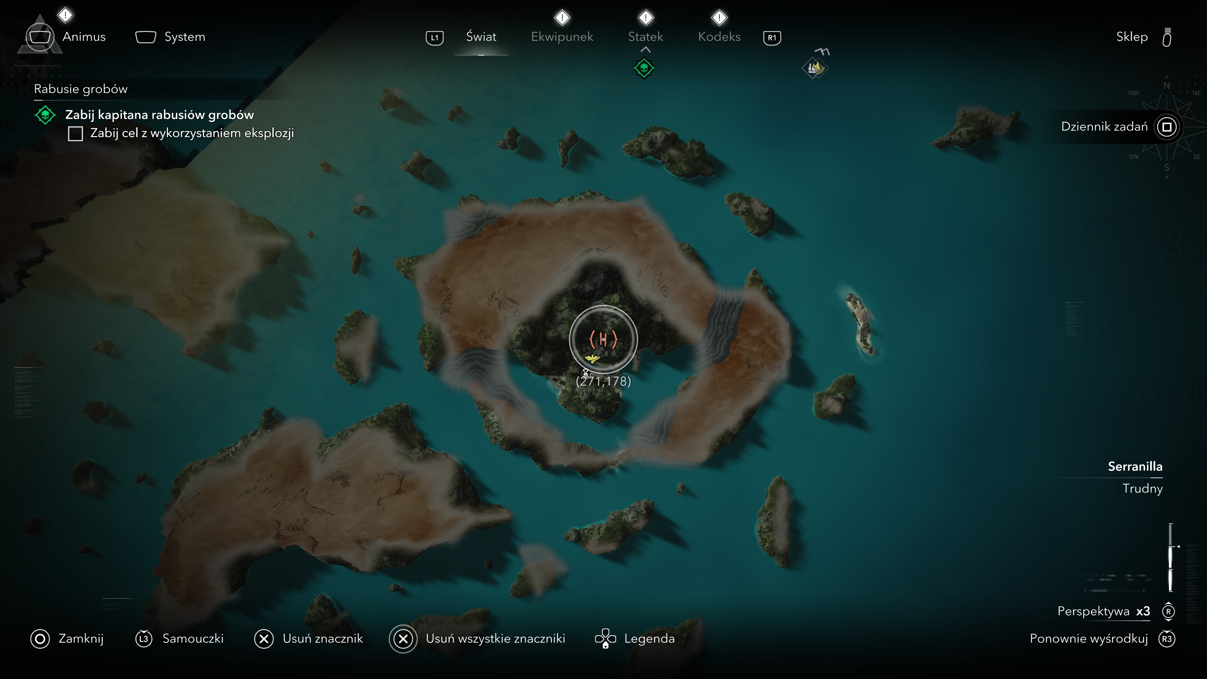 Assassin's Creed Black Flag Resynced - Mapa skarbu z Misterosia lokalizacja, gdzie jest?