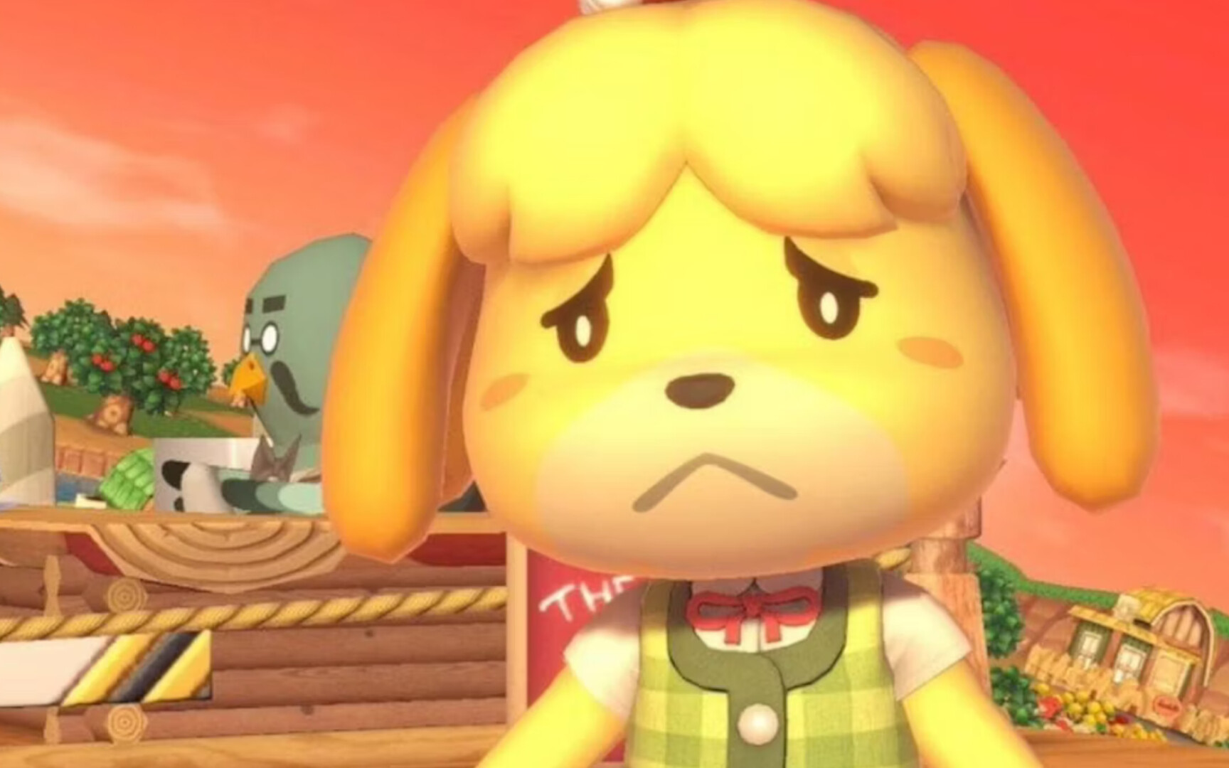 Animal Crossing smutna Isabelle