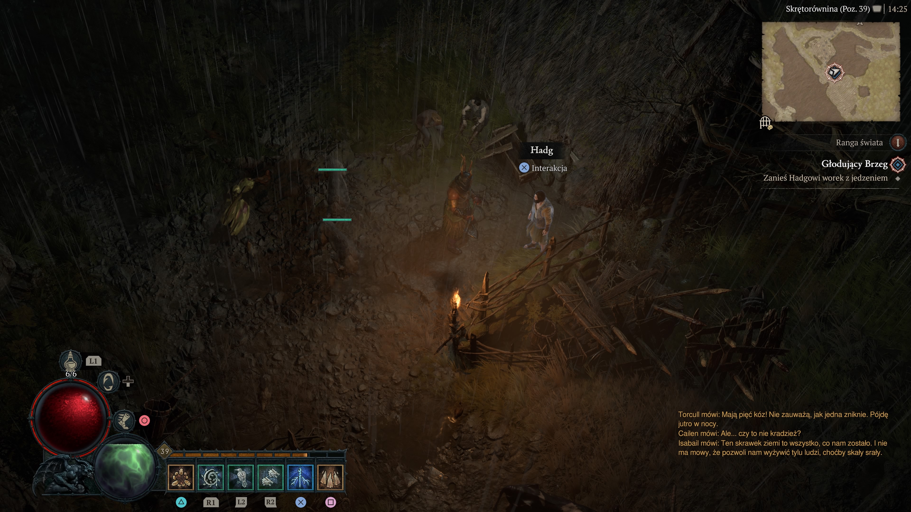 Diablo 4 - Skradzione ustrojstwo, Głodujący brzeg, Przekazanie Wotum
