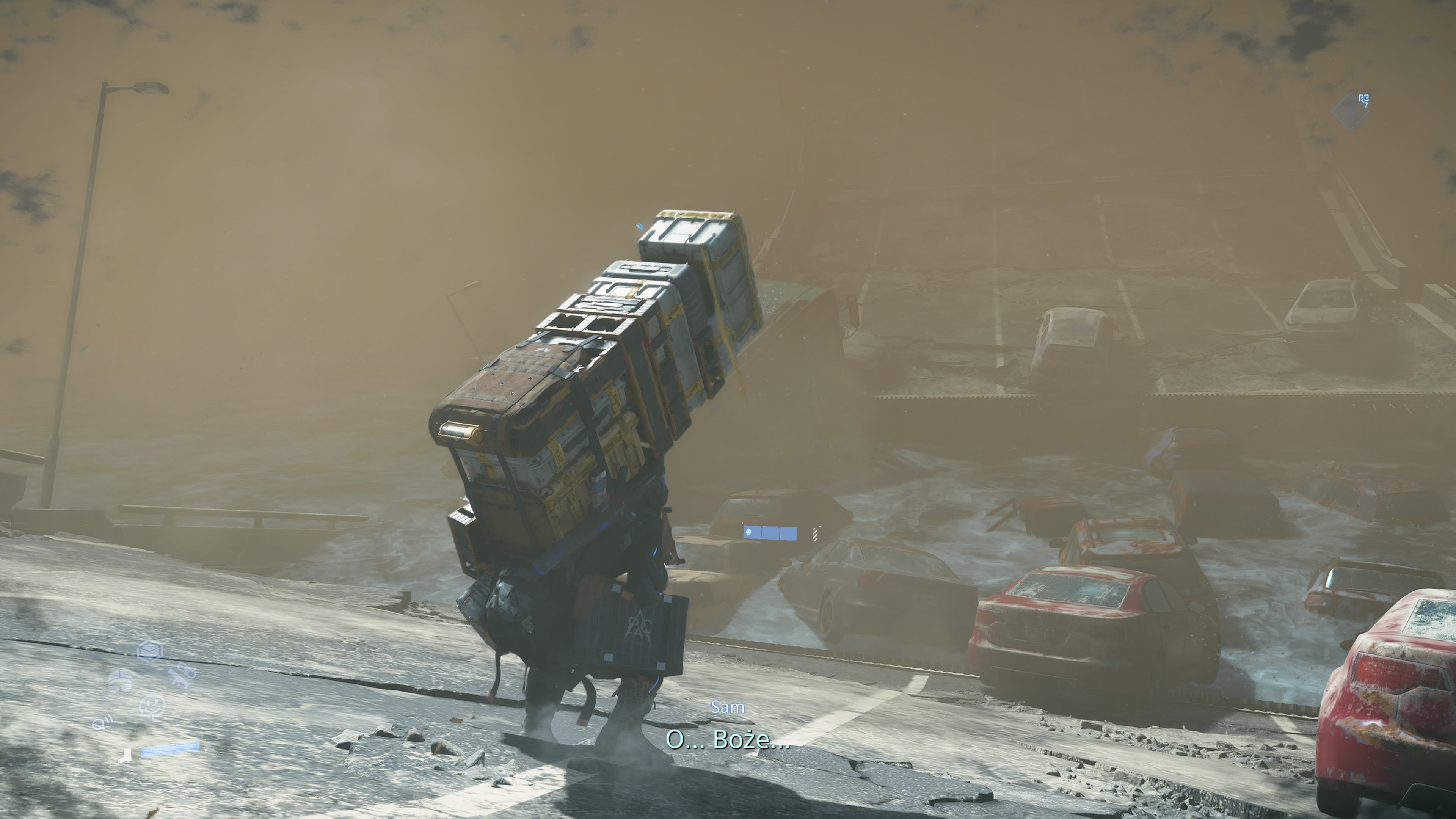 Death Stranding 2 - Zlecenie 2: Dostarcz bramę sieci chiralnej do C1, Ciudad Nudo del Norte, bandyci, broń