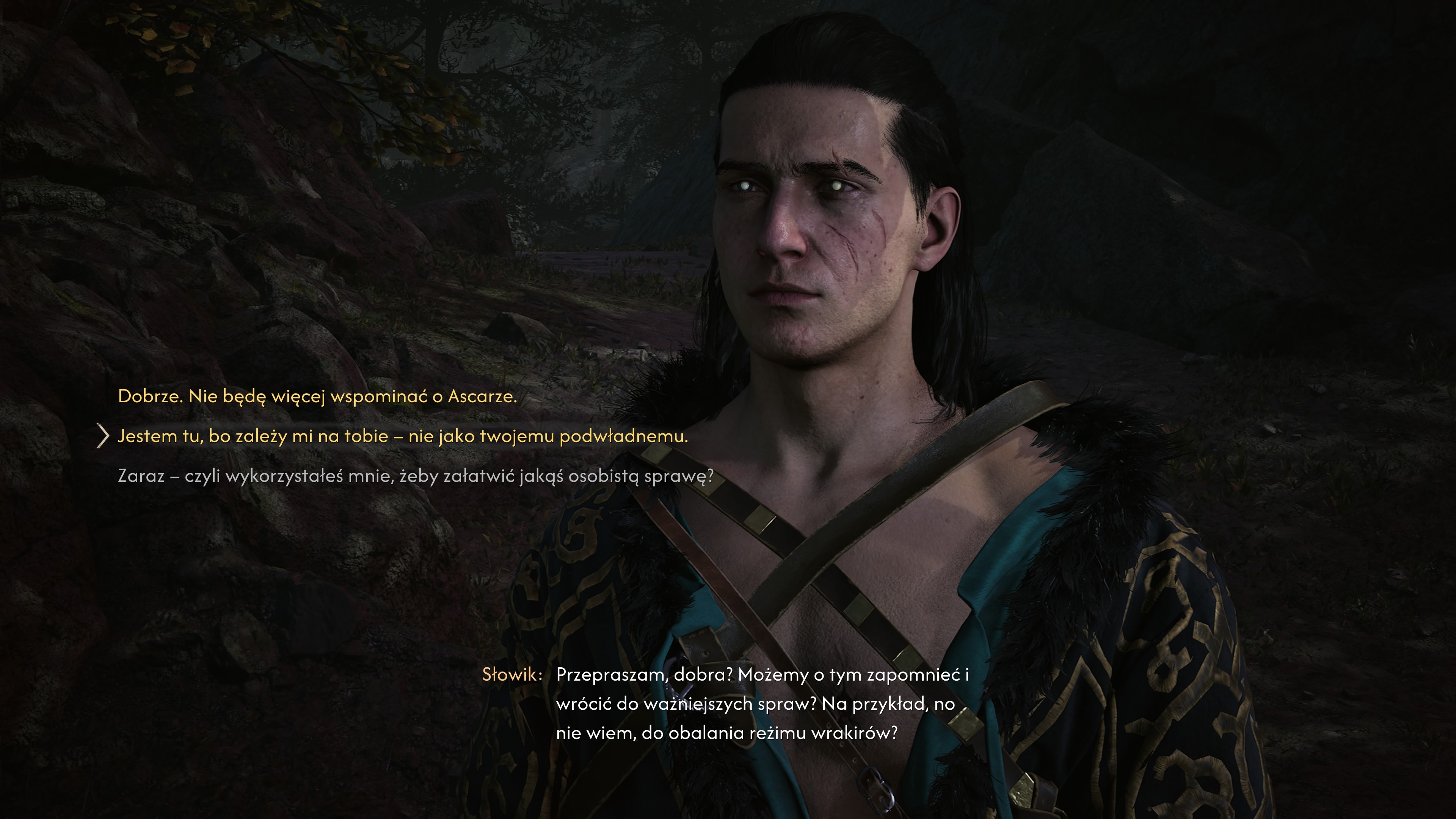 The Blood of Dawnwalker - Słowik: romans, sceny miłosne i wybory w dialogach z Maratem