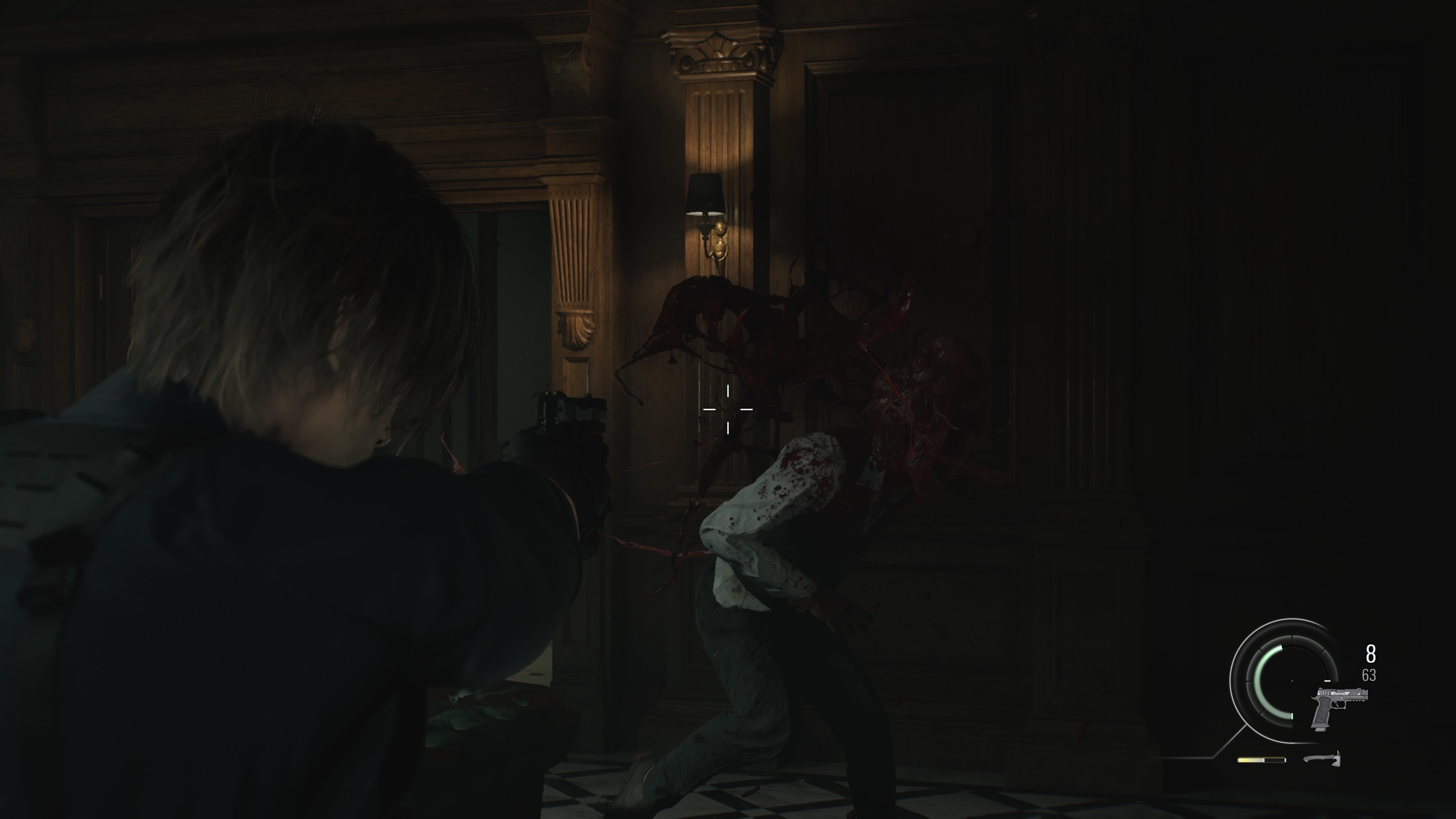 Resident Evil Requiem - Leon: poddasze, strzelba, Chunk, zmutowani, biuro dyrektora, winda