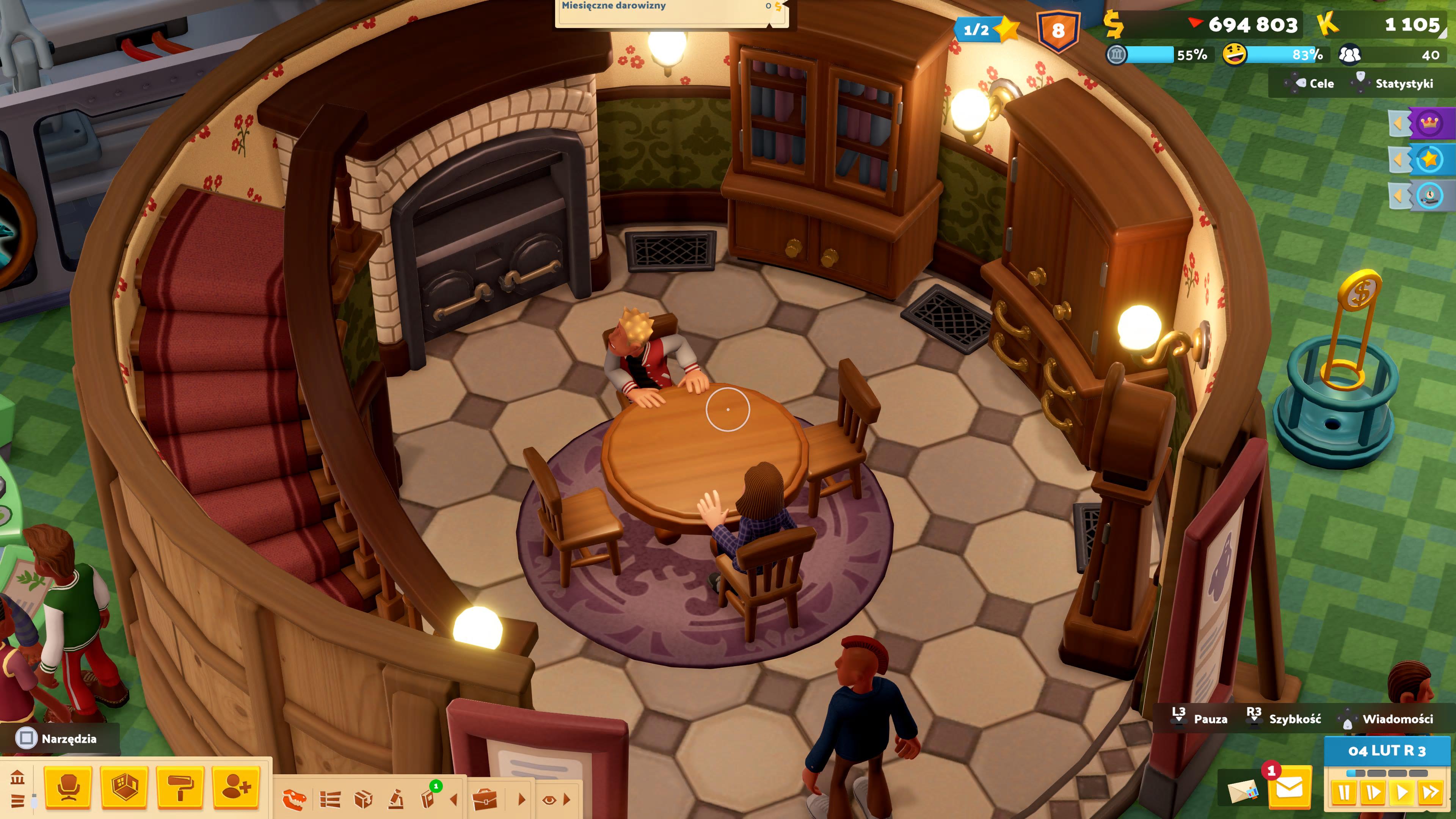 Two Point Museum - recenzja - gameplay z seansu