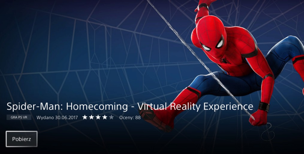 Darmowy Spider-Man na PlayStation VR już dostępny