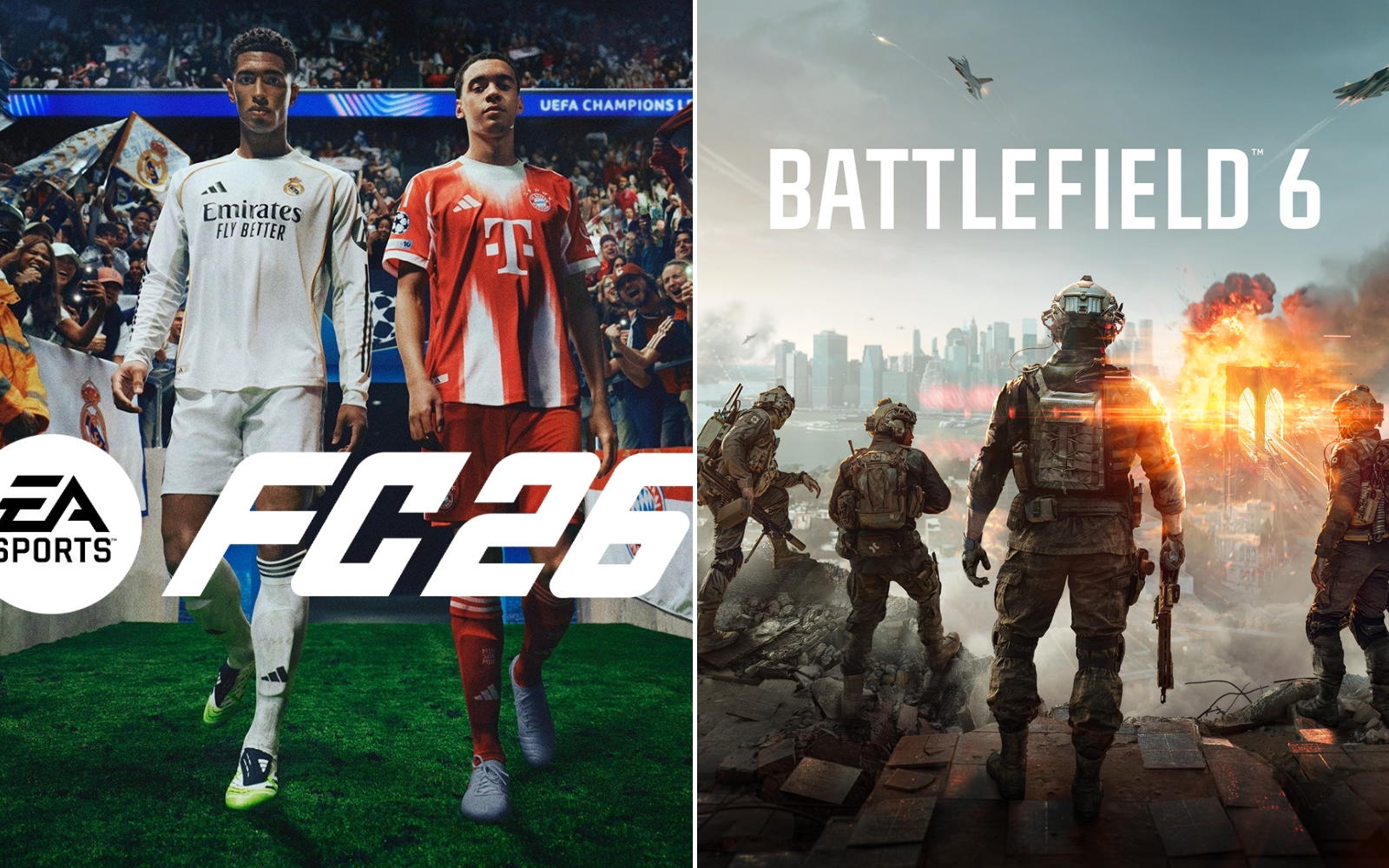 EA SPorts FC 26 i Battlefield 6 okładki