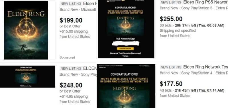 Beta Elden Ring na eBayu. Gracze chcą ponad 1000 zł za dostęp do tytułu