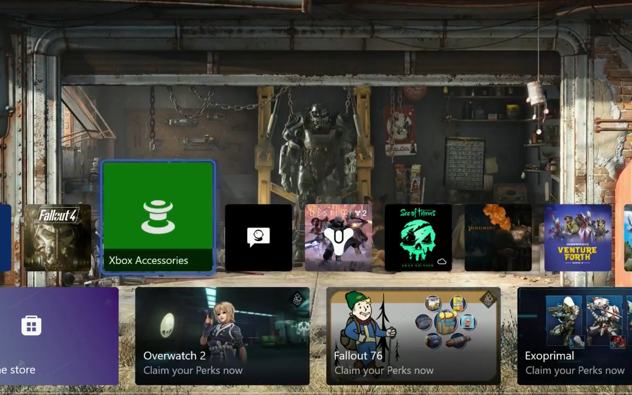 Xbox dashboard inspirowany PS5