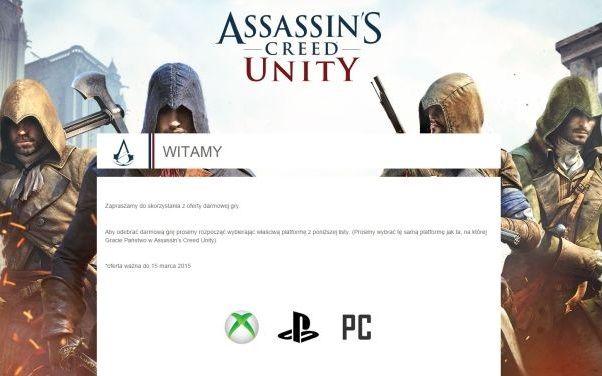 Posiadacze Przepustki Sezonowej do Assassin&#039;s Creed: Unity mogą pobrać grę za darmo