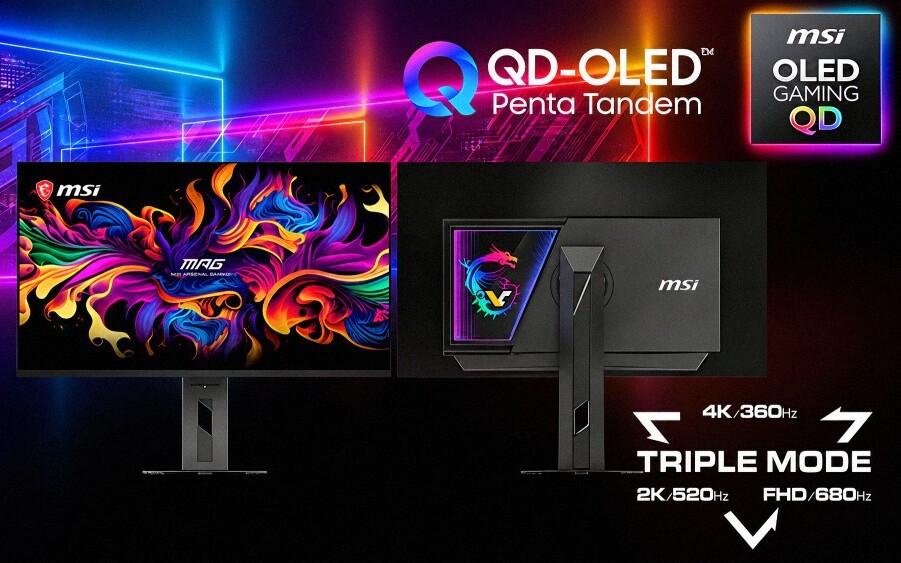 MSI pokazuje monitor OLED 4K z odświeżaniem do... 680 Hz!
