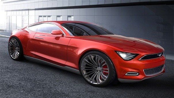 Głodny szybkości Ford Mustang 2015 wjeżdża do wirtualnej zabawy