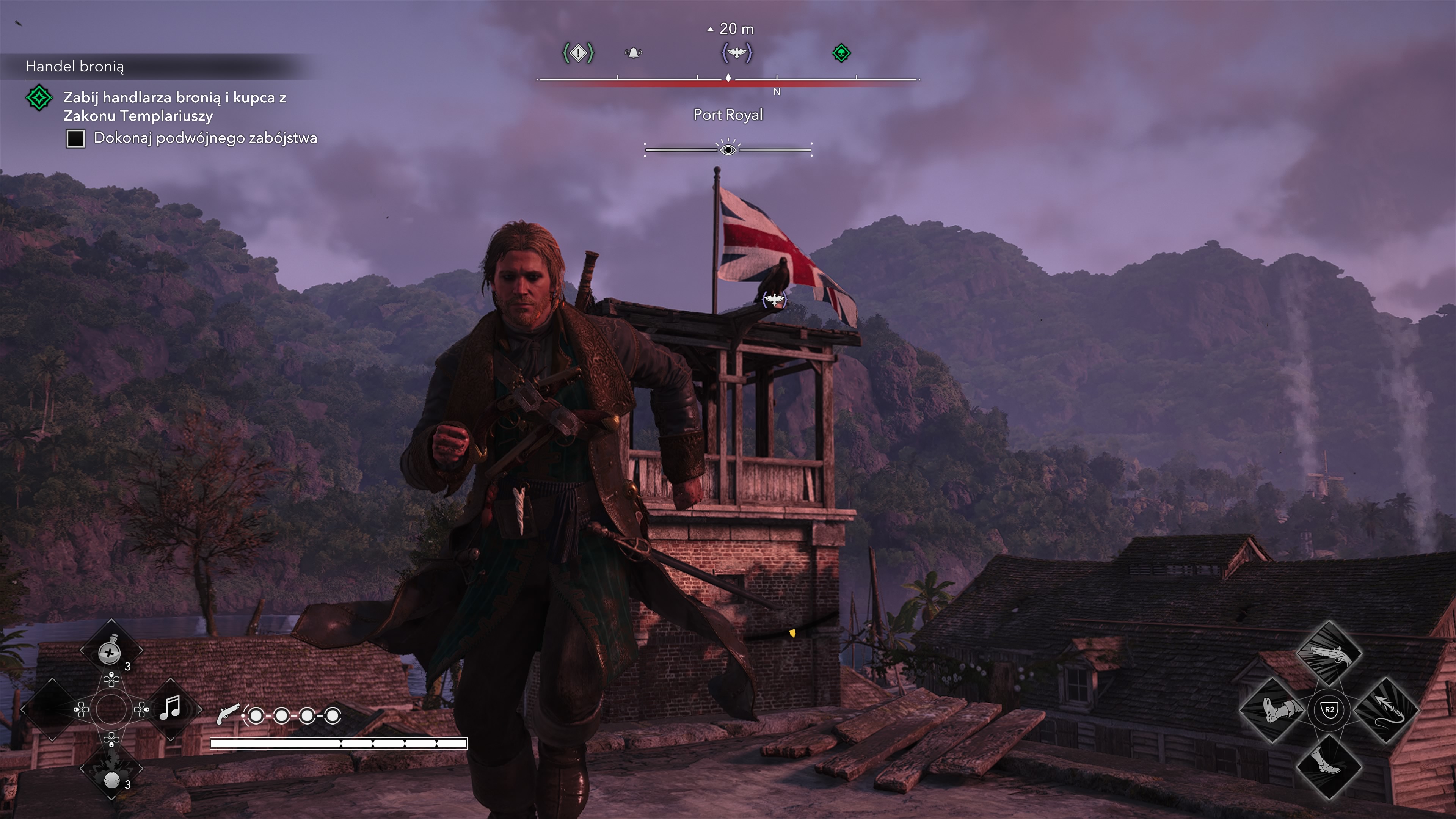 Assassin's Creed Black Flag Resynced - Wieże synchronizacyjne, punkty widokowe na Port Royal