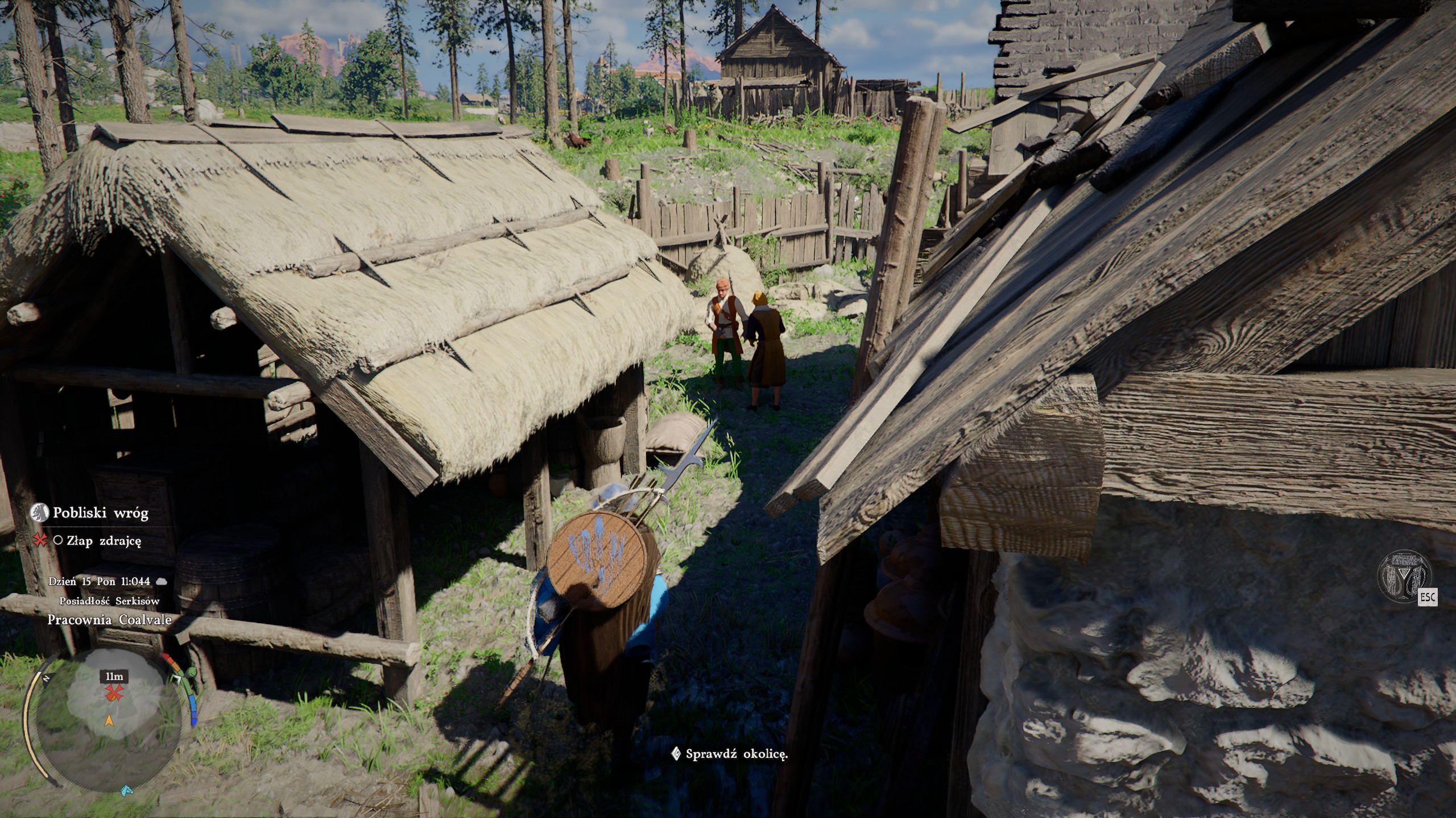 Pobliski wróg  Teraz przejdź do wyboru kwestii dialogowych dot. Bliquea:  Najpierw powiedz o księdze W zeznaniu Skrava wspomnij o dzienniku Przy Nogle'u powiedz o księdze z karczmy Przy Grimzle'u musisz o potwierdzeniu przybycia (skradzionej księdze) Ostatni jest strażnik, którego wybierz sprawozdanie, aby rozjaśnić sprawę.