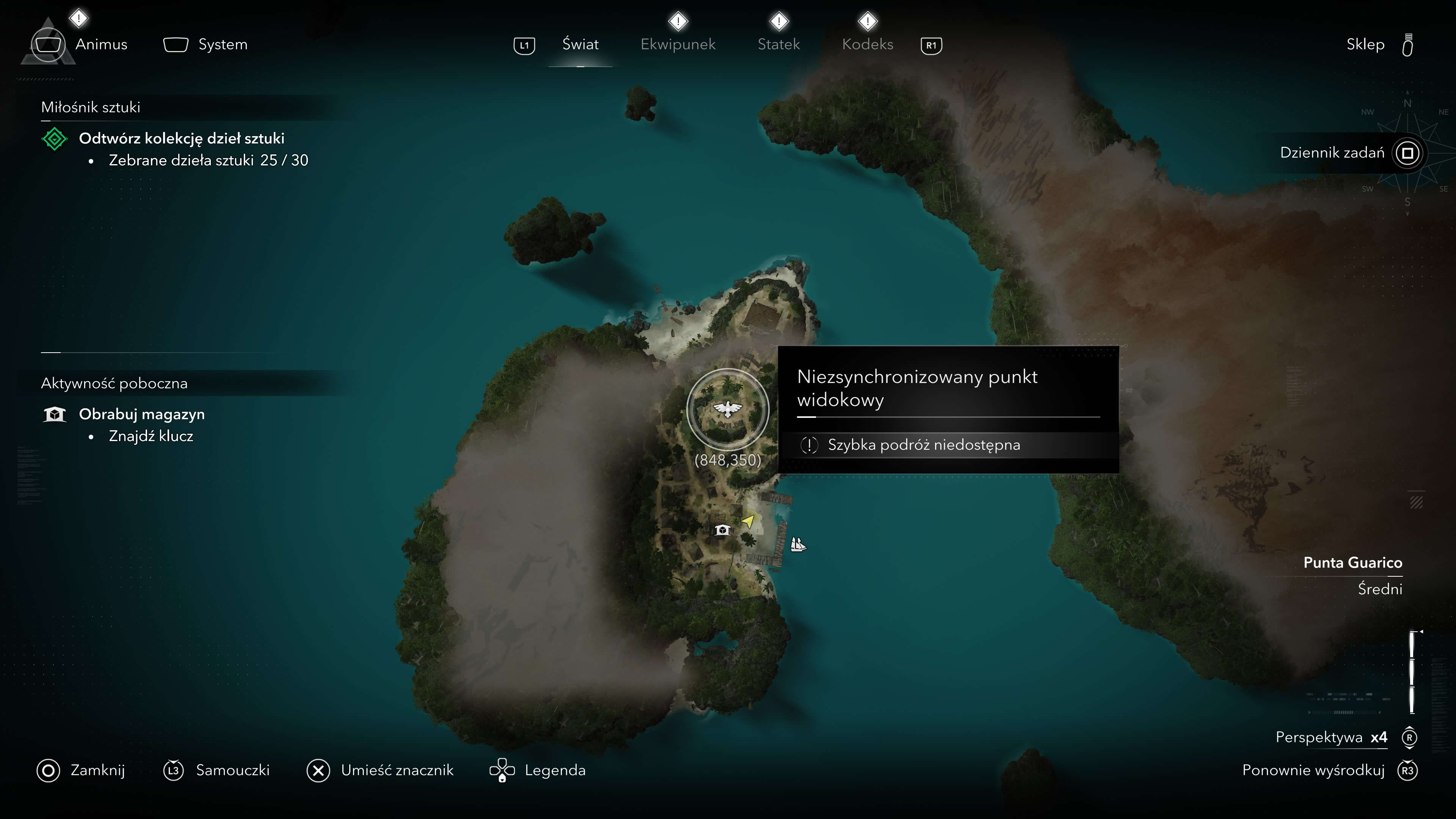 Assassin's Creed Black Flag Resynced - Wieże synchronizacyjne, punkty widokowe na Tortuga