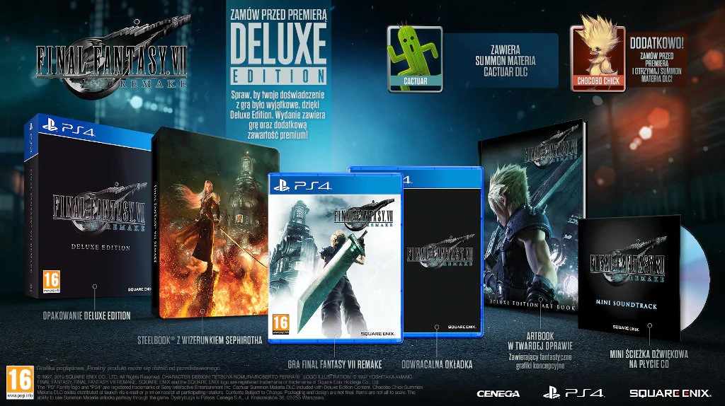 Final Fantasy VII Remake Deluxe Edition w bardzo dobrej cenie. Promocja przed premierą