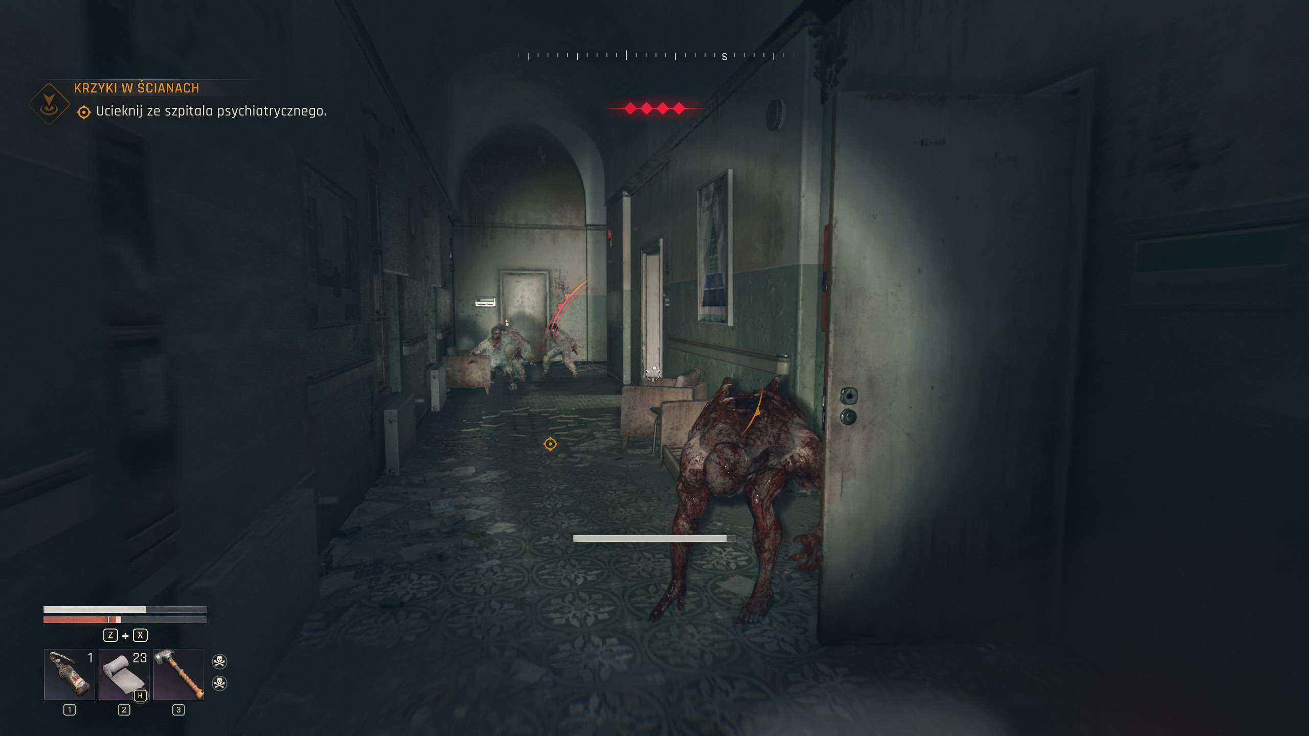 Dying Light The Beast - Krzyki w ścianach: szpital psychiatryczny, generator, magazyn leków, lekarz