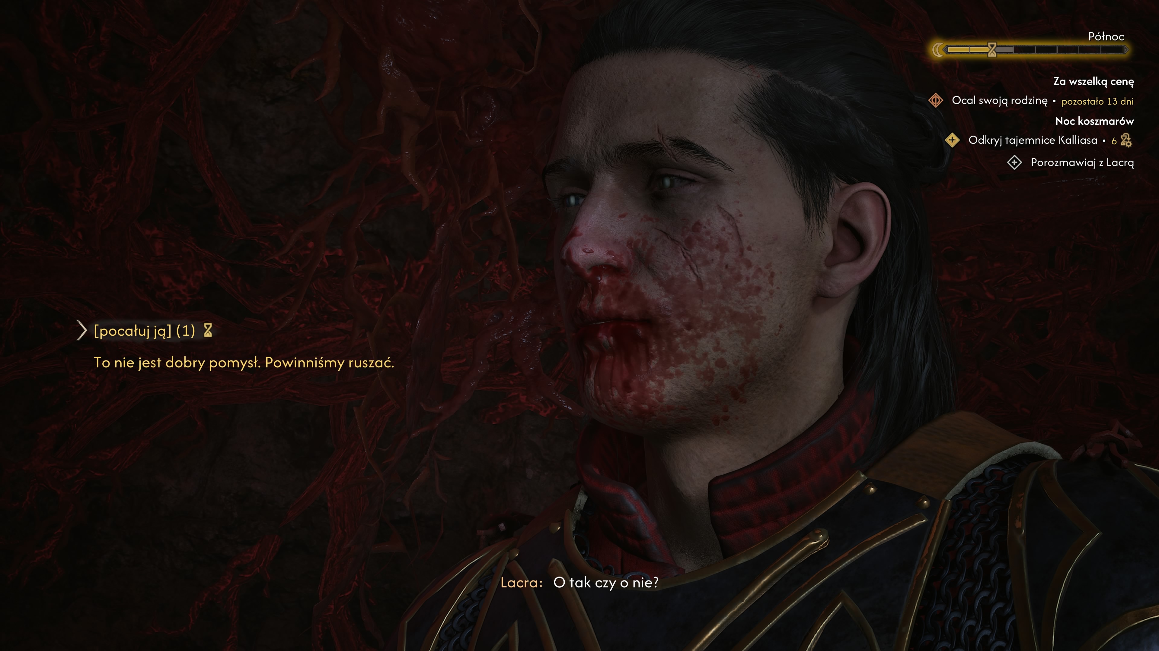 The Blood of Dawnwalker - Lacra: romanse, sceny miłosne, wybory w dialogach
