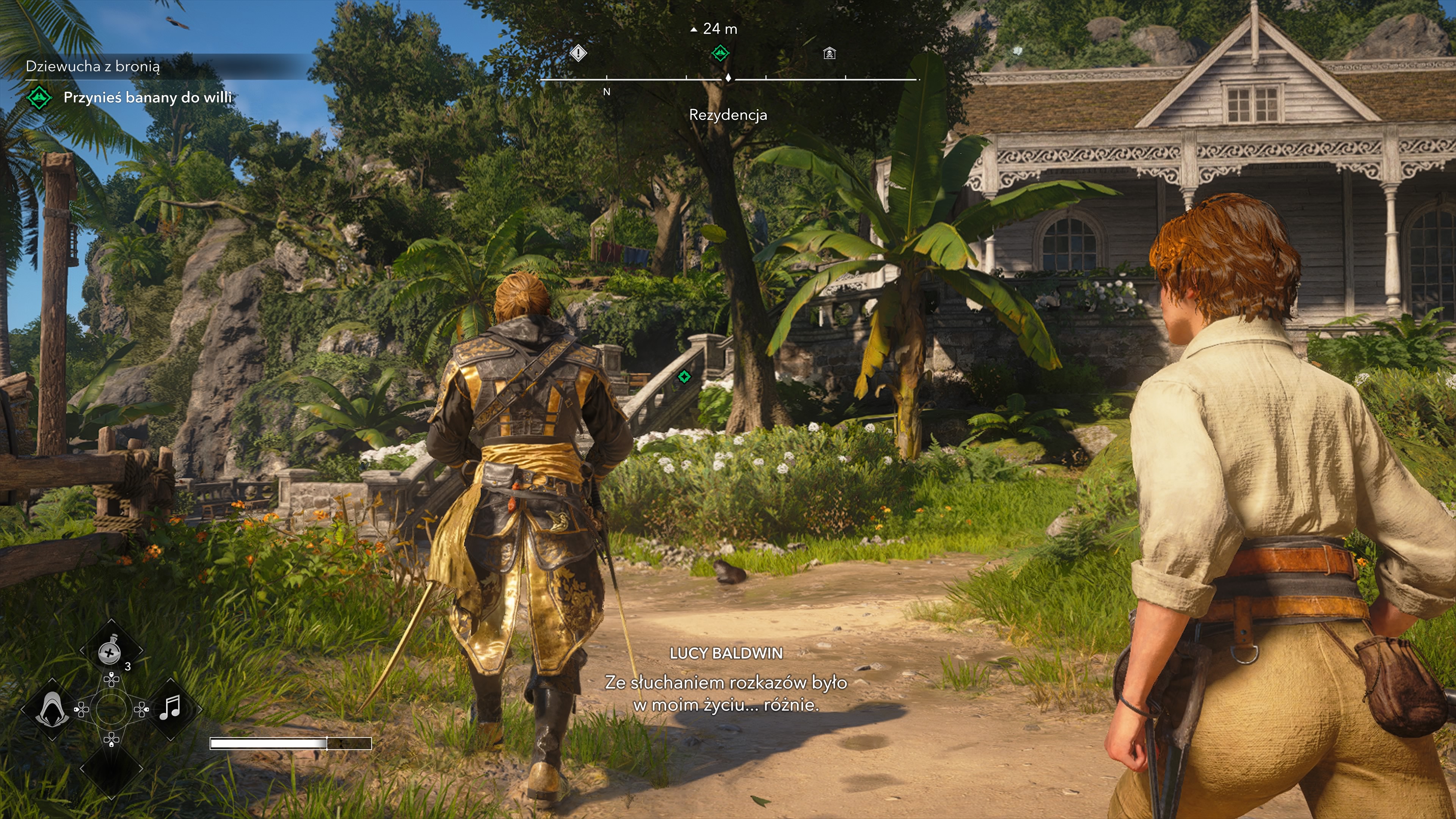 Assassin's Creed Black Flag Resynced - Dziewucha z bronią: osada, spadek Lucy, plantacja dziadka, testament