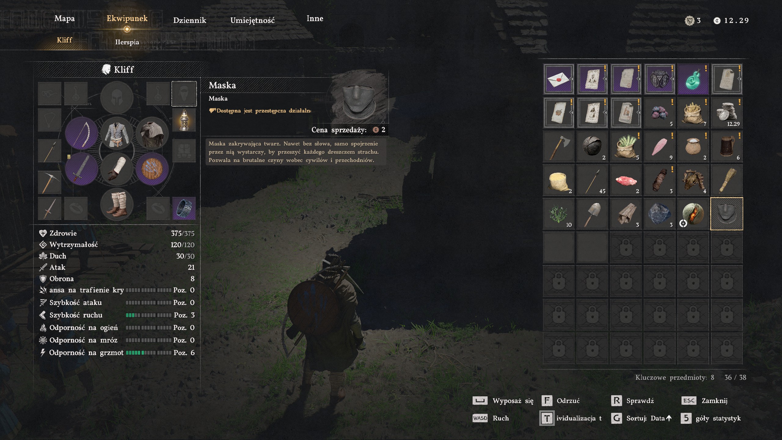 Crimson Desert - Kradzież przedmiotów, maska, poszukiwanie, więzienie