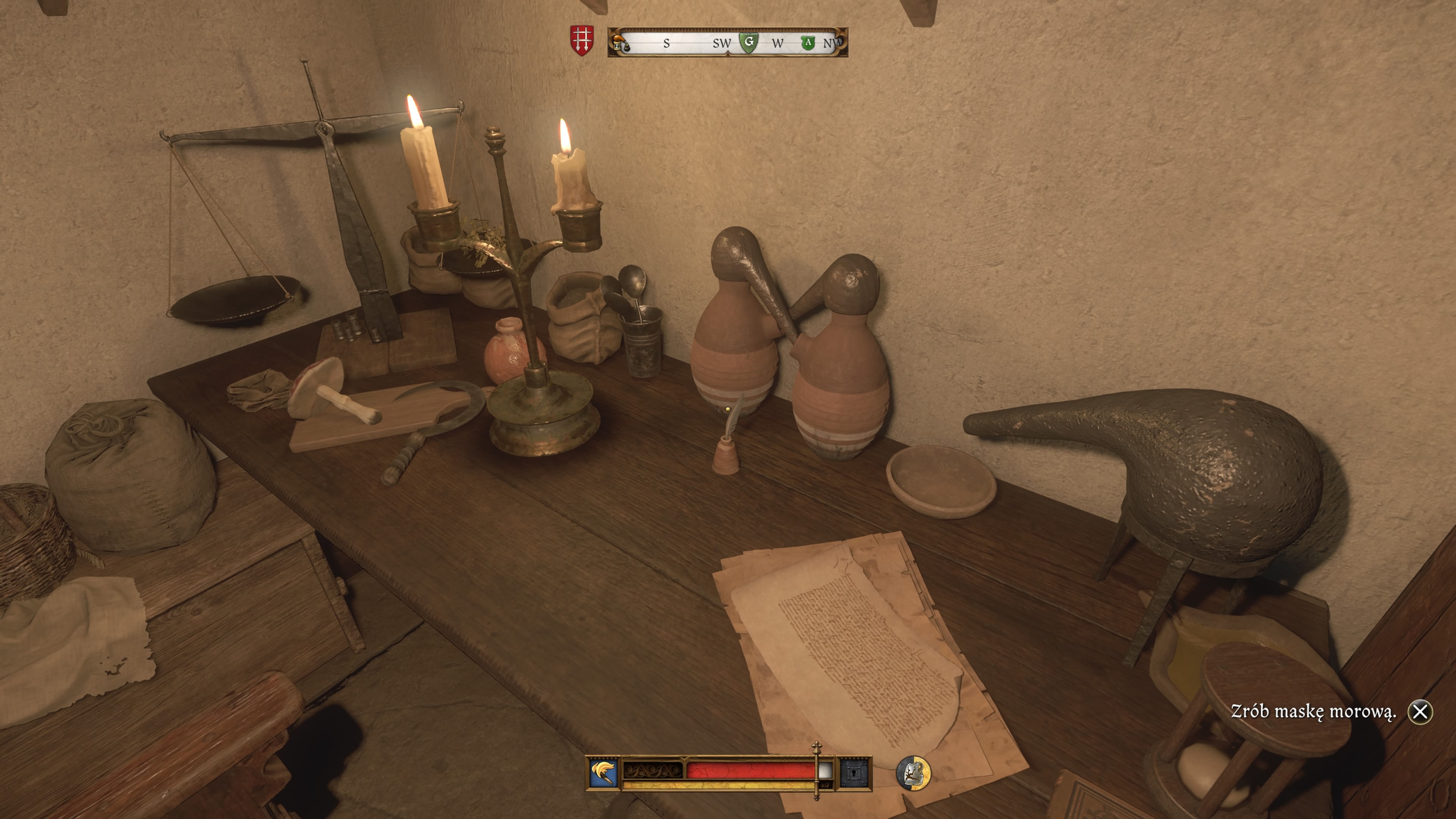 Kingdom Come Deliverance 2 - Chroń nas ode złego: maska morowa, wonny olejek, sznur, skóra, mięta, szałwia