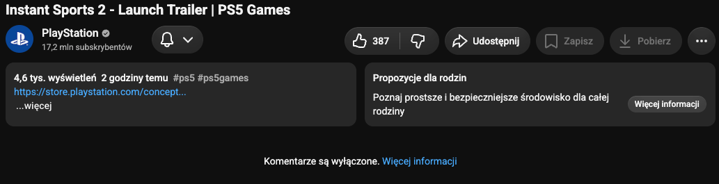 komentarze wyłączone instant sport 2