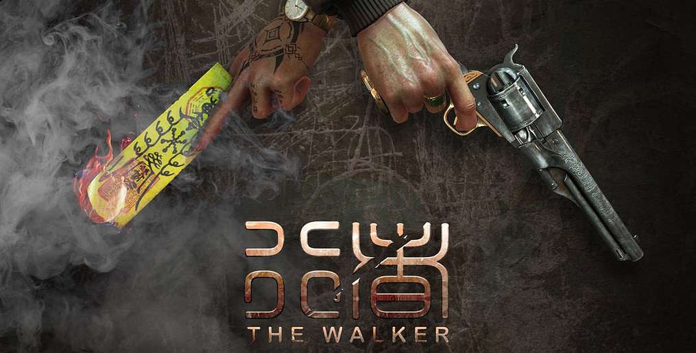 VR-owe The Walker pokazuje uzbrojone zombie, miecz i broń palną