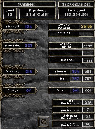 Prosta tabela postaci z Diablo 2