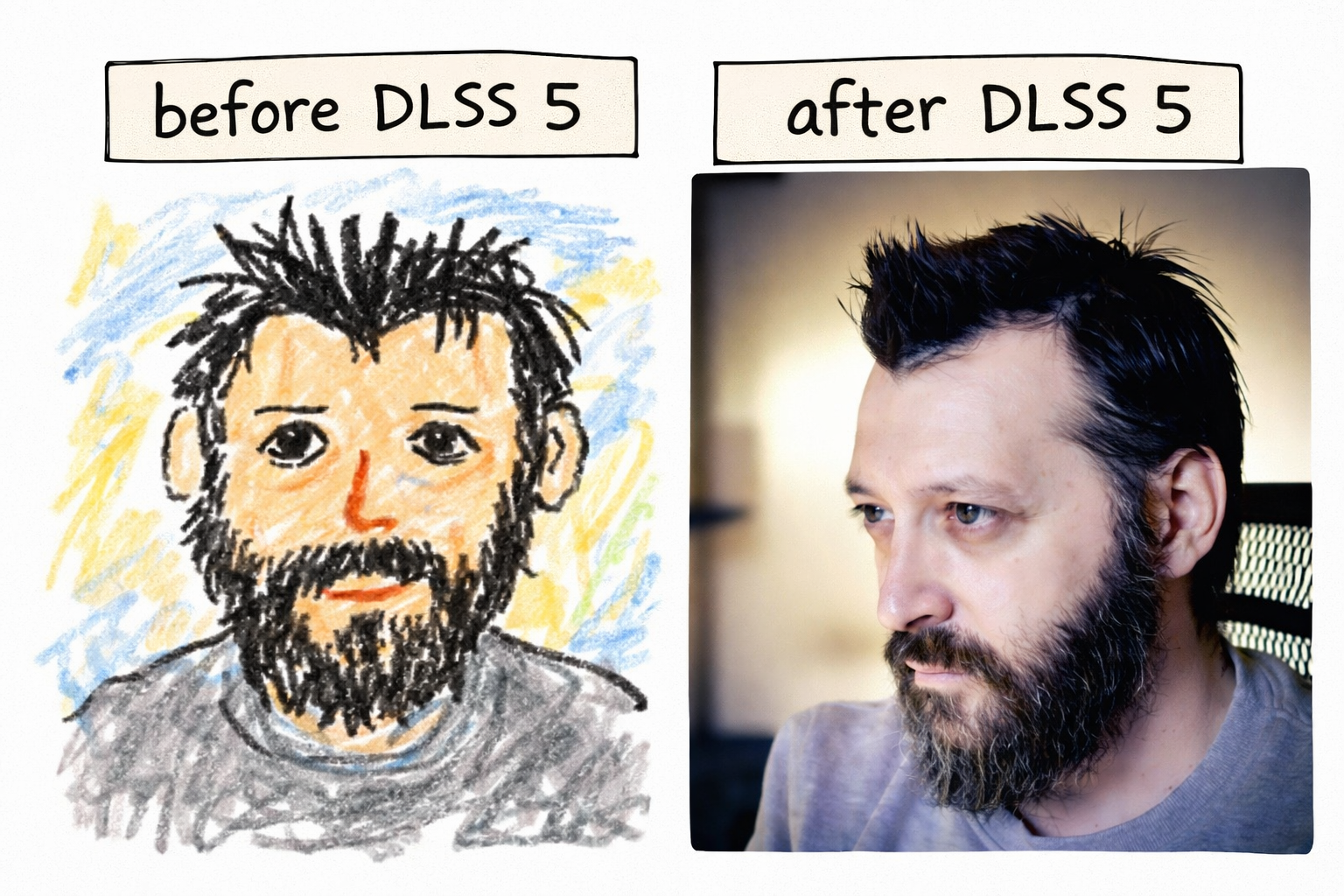 BeforeAfter DLSS 5