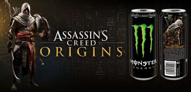Assassin’s Creed: Origins i Monster Energy. Pij energetyk i zgarniaj dodatki do gry