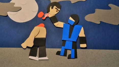 Papierowy Mortal Kombat