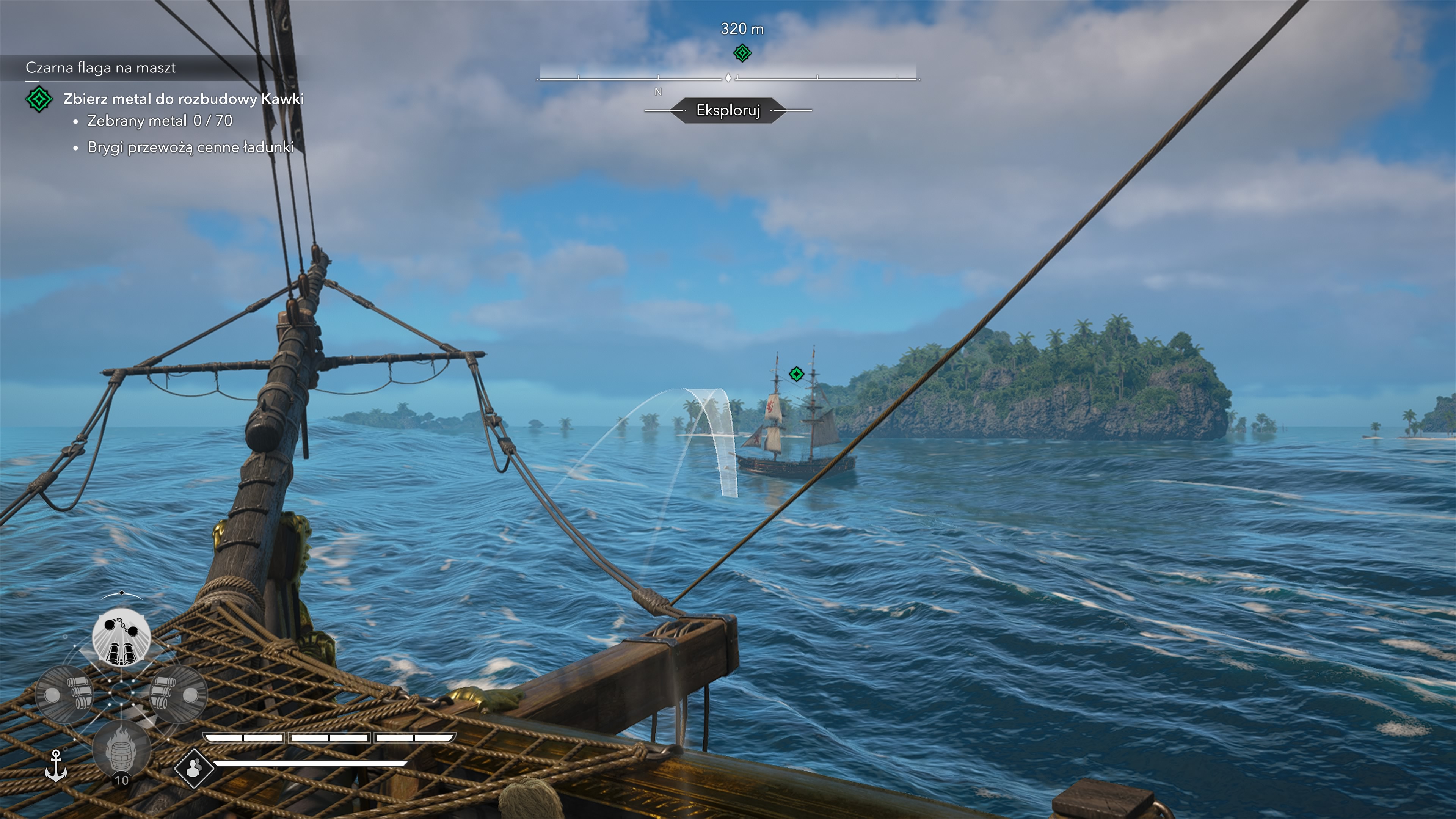 Assassin's Creed Black Flag Resynced - Czarna flaga na maszt: bryg, metal, Milo