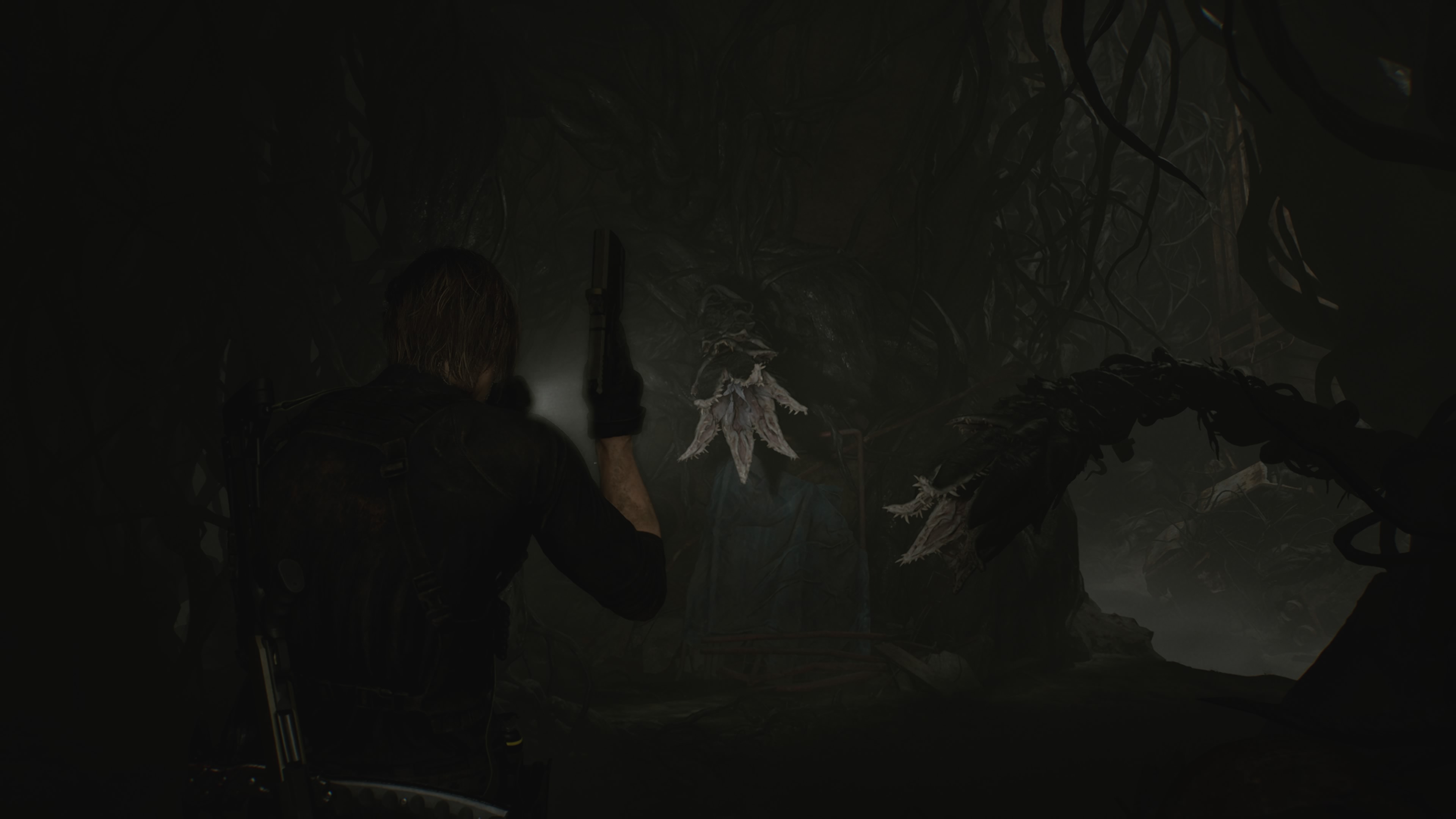 Resident Evil Requiem - Leon: Krater, pnącza, kwiaty, sadzonki, roślina-gigant