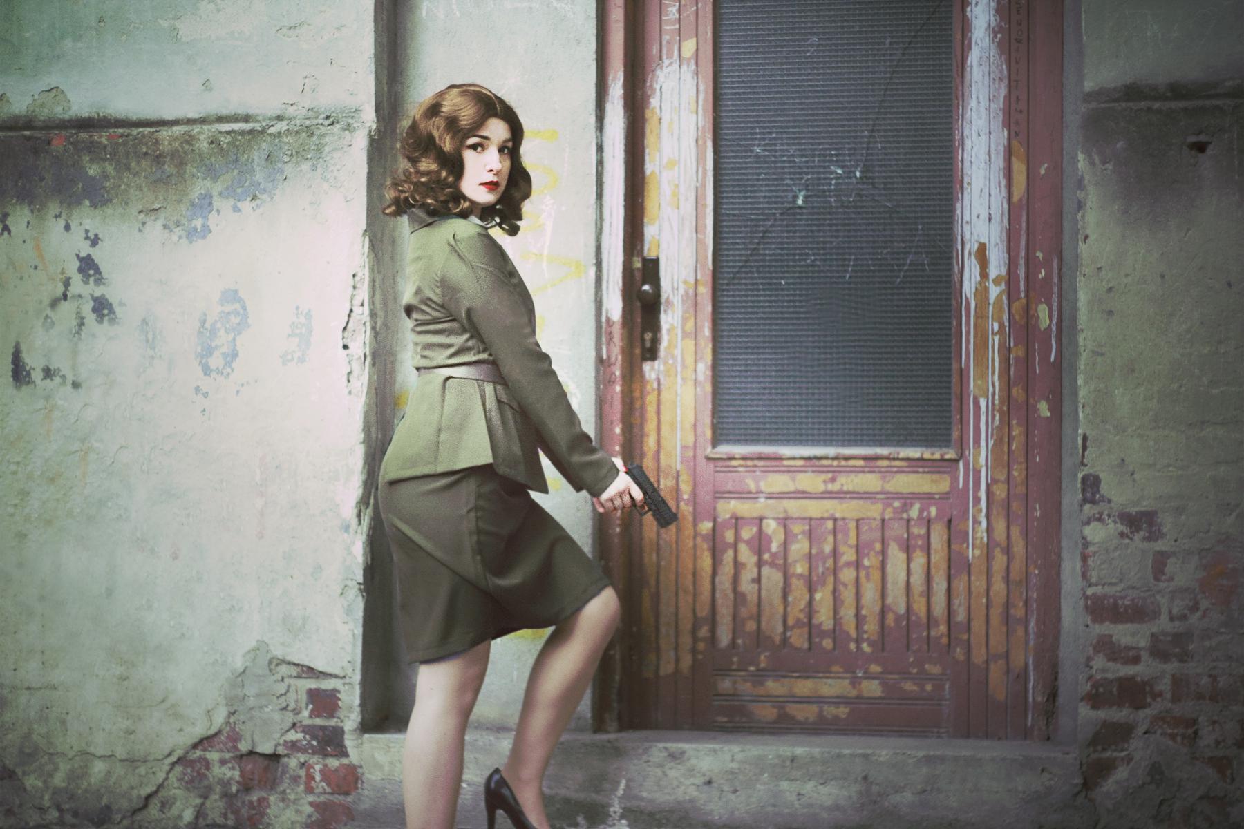 Silver Wolfie jak Peggy Carter. Zdjęcie: Silver Wolfie Photography.