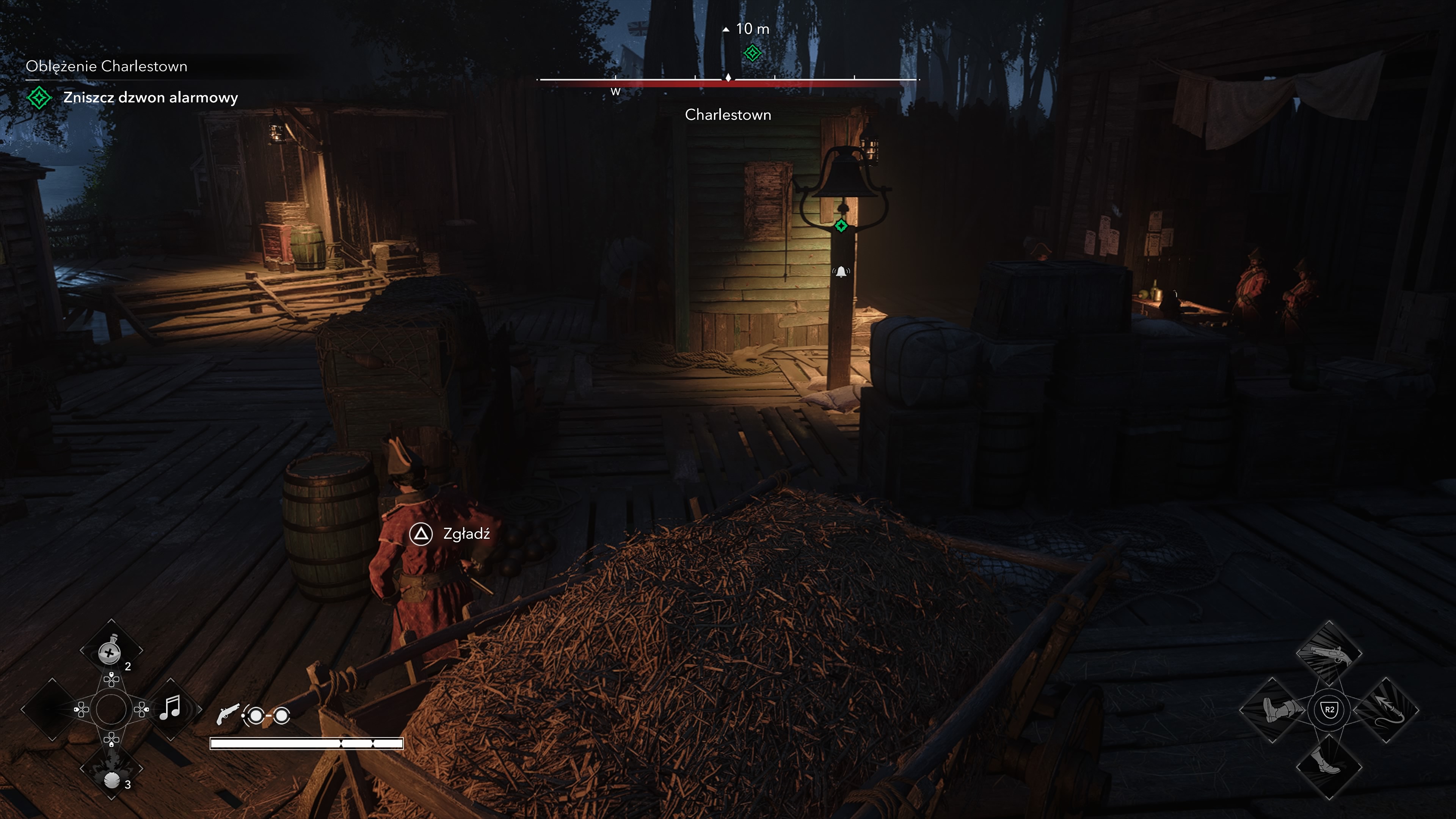 Assassin's Creed Black Flag Resynced - Oblężenie Charlestown: kanonierka, posterunek, Ryder, kapitan