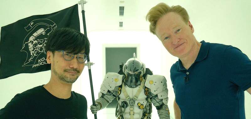 Death Stranding. Conan O&#039;Brien odwiedził twórców gry. Komiczne nagranie z Hideo Kojimą