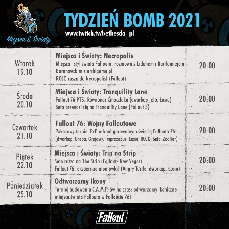Fallout 76 za darmo przez tydzień. Bethesda zaprasza na „Tydzień Bomb”
