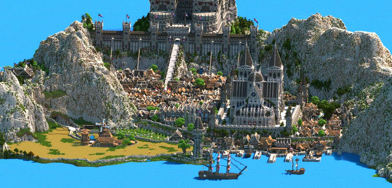 Fan Minecraft poświęcił ponad 4 lata na zbudowanie ogromnego królestwa fantasy