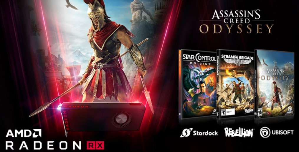 Assassin&#039;s Creed Odyssey, Strange Brigade i Star Control gratis do kart AMD