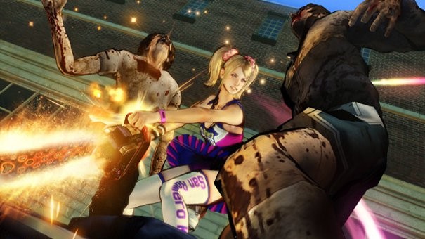 Tak właściwie to... dlaczego zombiaki w Lollipop Chainsaw "tryskają" różowymi refleksami światła?