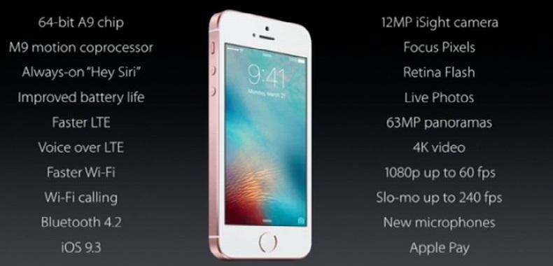 Apple prezentuje nowy sprzęt - iPhone SE i mniejszy iPad Pro
