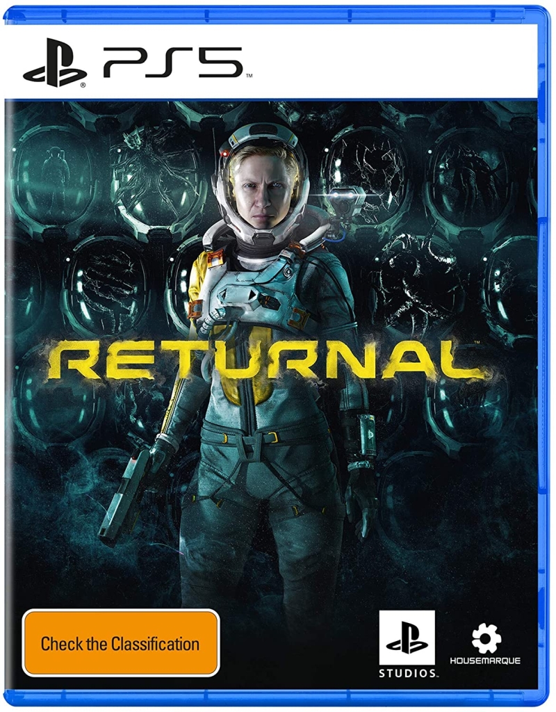 Gry z PS5 na Amazonie. Sklep prezentuje okładki z Returnal, Sackboy, Destruction Allstars i Gran Turismo 7