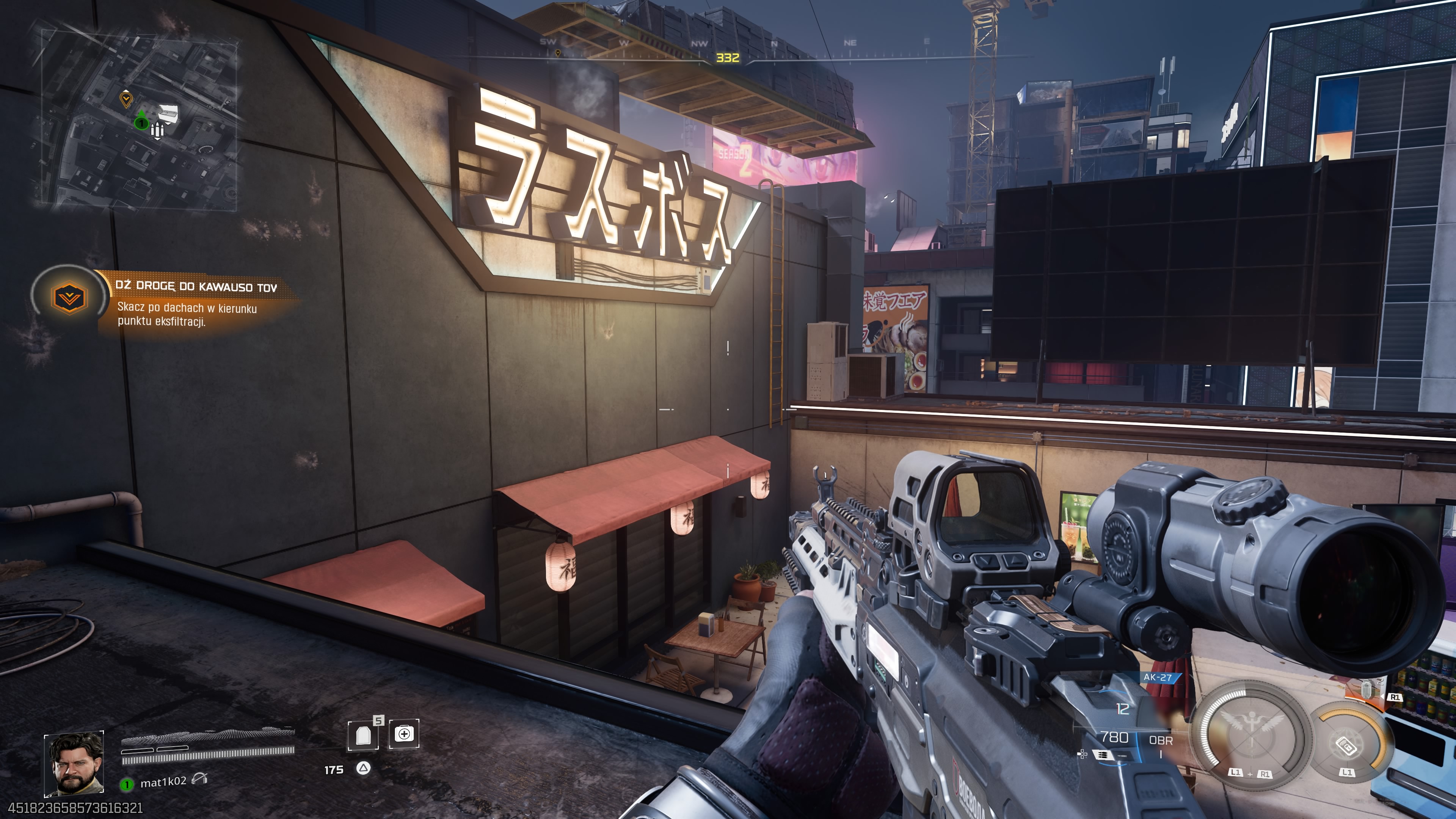 Call of Duty Black Ops 7 - Zakłócenie: Razor, Japonia, Fukasawa, kamuflaż, VIP, kuźnia, dachy