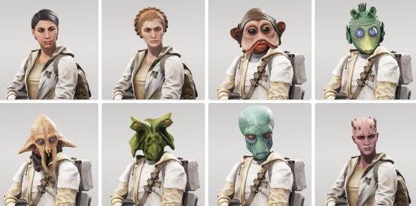 Jak będą mogły wyglądać nasze postaci w Star Wars Battlefront? Mamy zbiór twarzy do wyboru