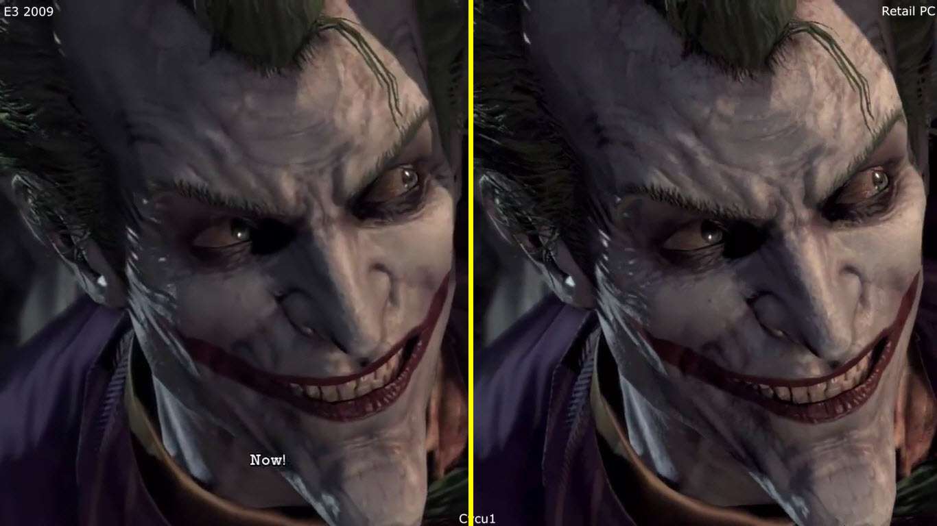 Seria Batman Arkham - Porównanie Grafiki E3 vs Finalne Wersje