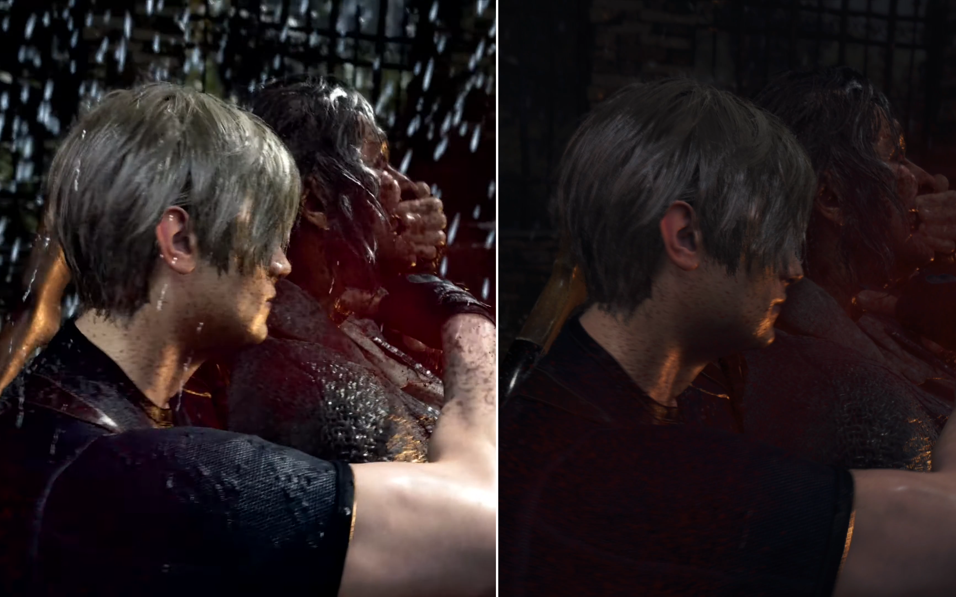 Resident Evil 4 Remake deszcz