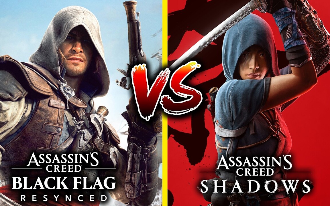 AC Black Flag Resynced porównany z Assassin's Creed Shadows. Która gra jest lepsza?