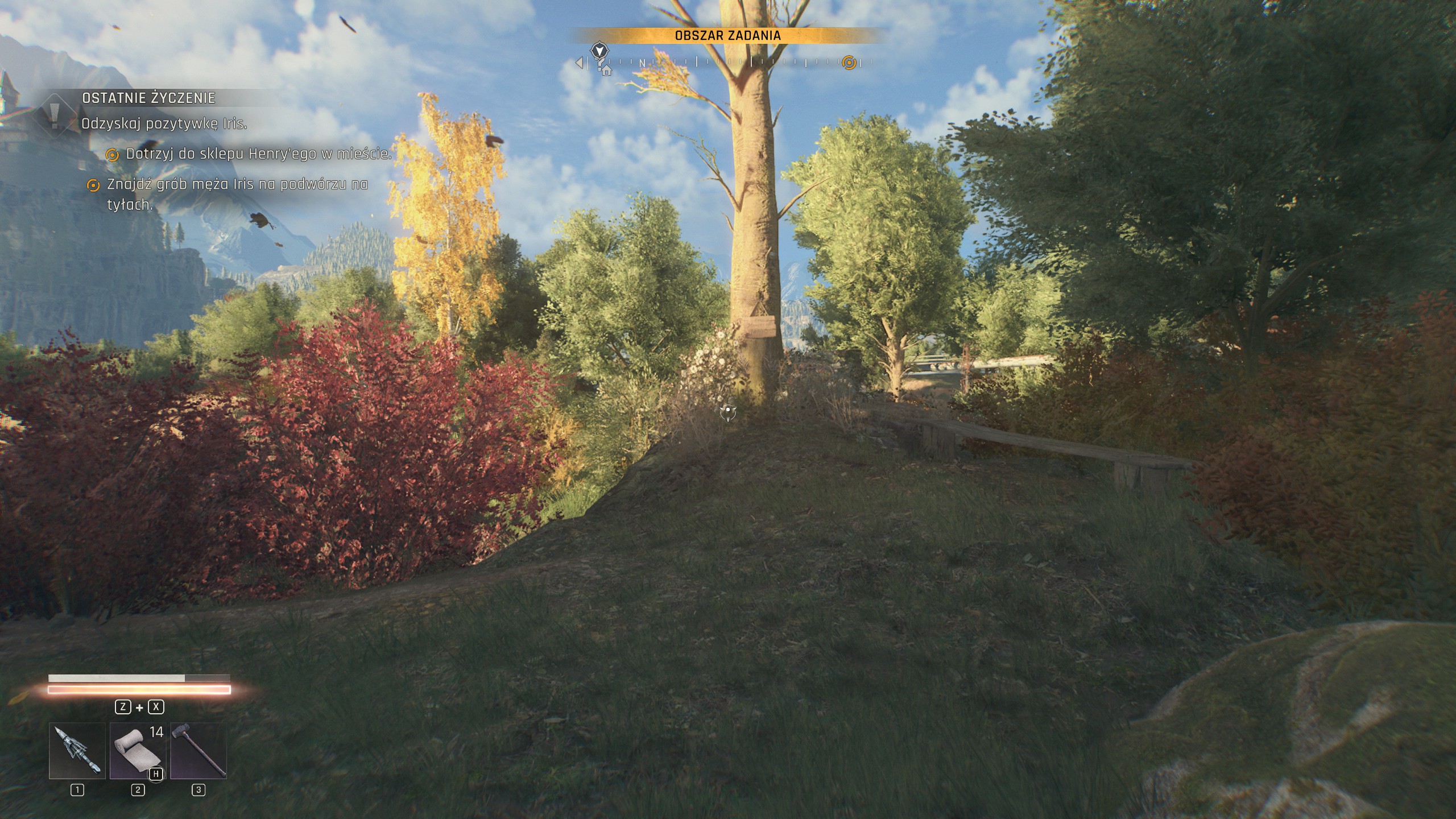 Dying Light The Beast - Ostatnie życzenie: Amelia, pamiątka Iris, pozytywka, grób Henry'ego