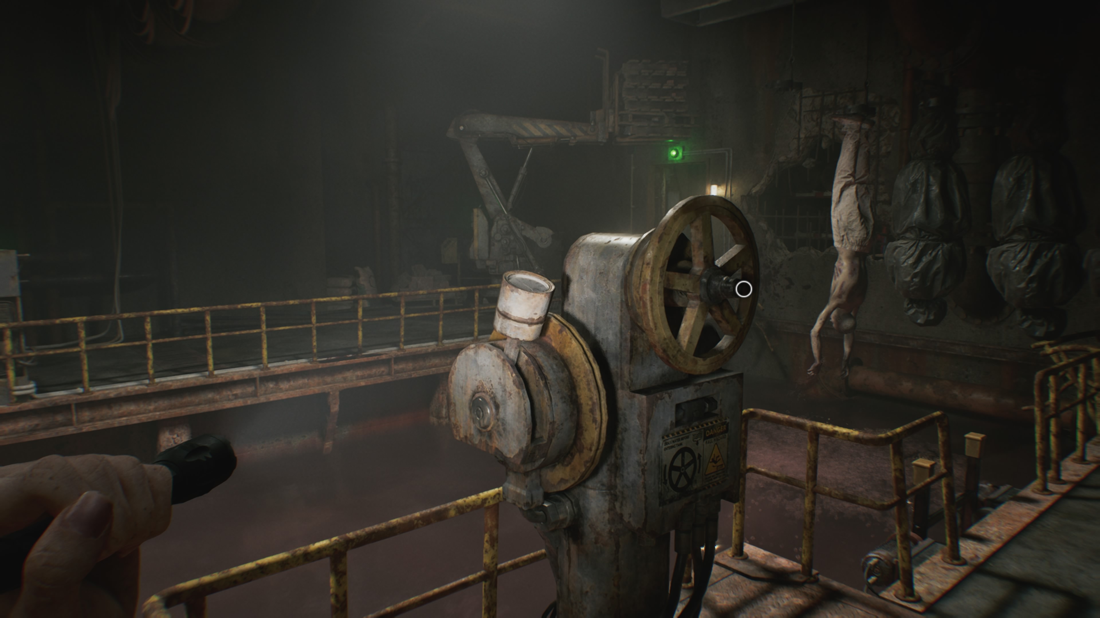 Resident Evil Requiem - Grace: klucz nasadowy, kotłownia, przetwórnia, wózek widłowy, zawór, ciała, winda