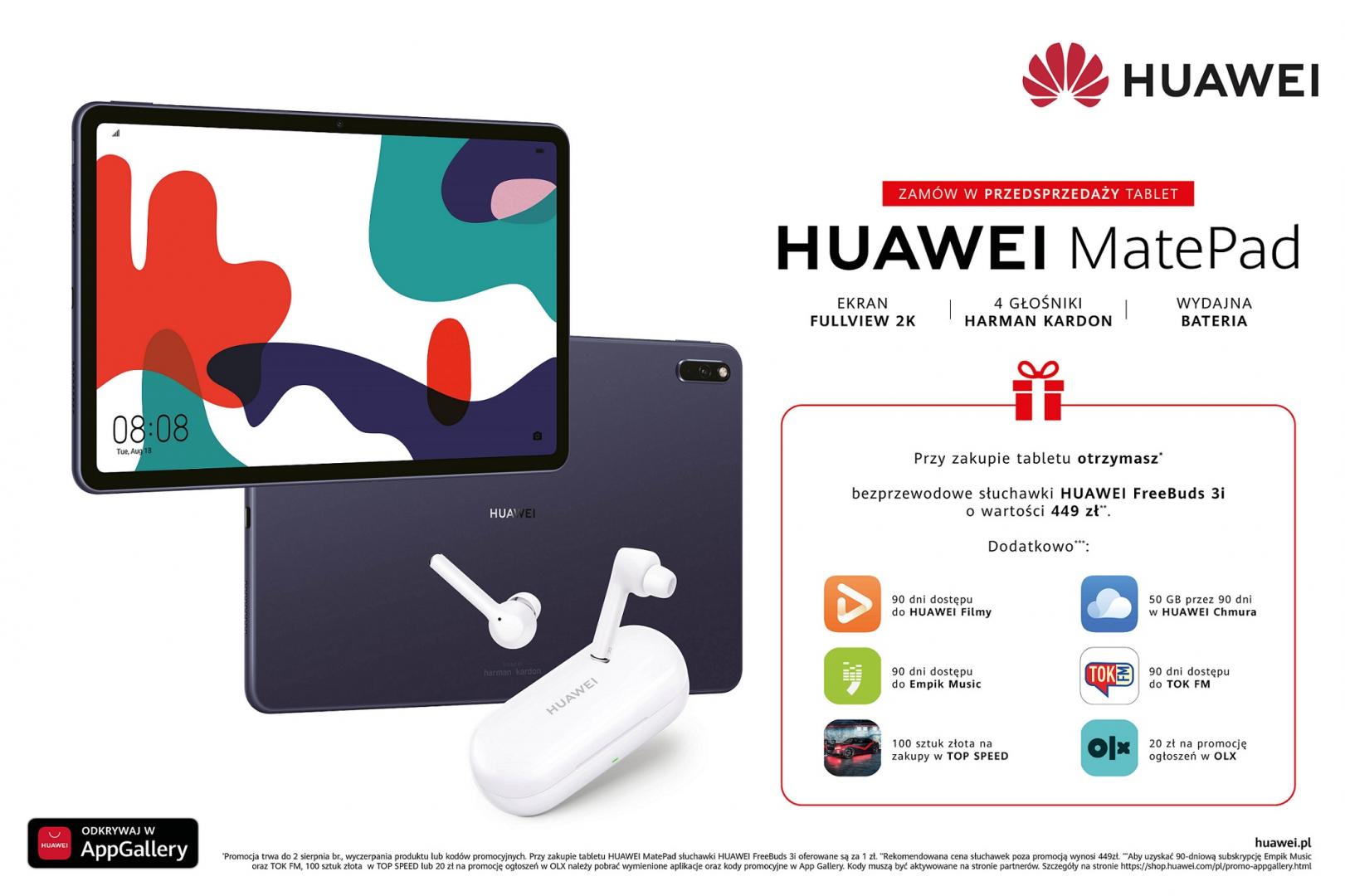 MatePad - tablet z ekranem FullView 2K zaprezentowany przez Huawei. Znamy polską cenę