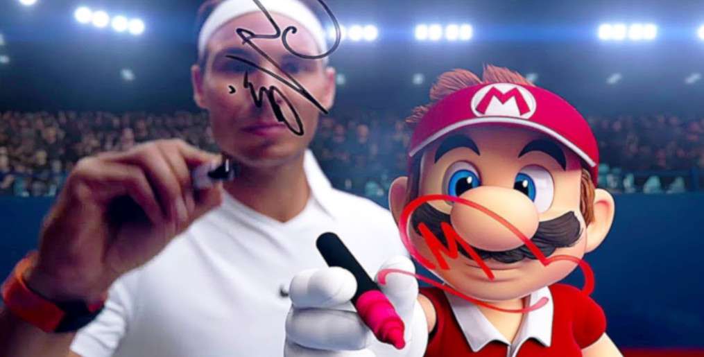 Mario Tennis Aces - Mario zmierzył się z Rafaelem Nadalem