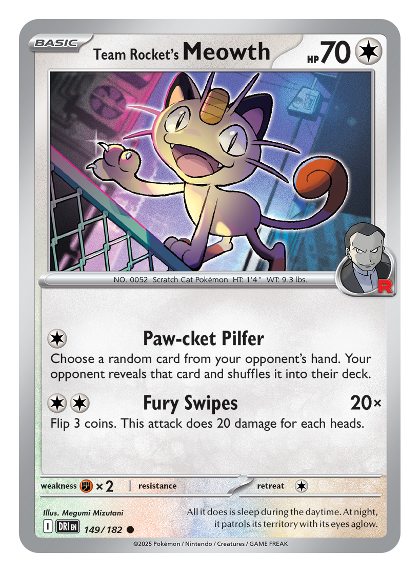 Team Rocket’s Meowth - Pokémon Trading Card Game: Scarlet & Violet—Destined Rivals